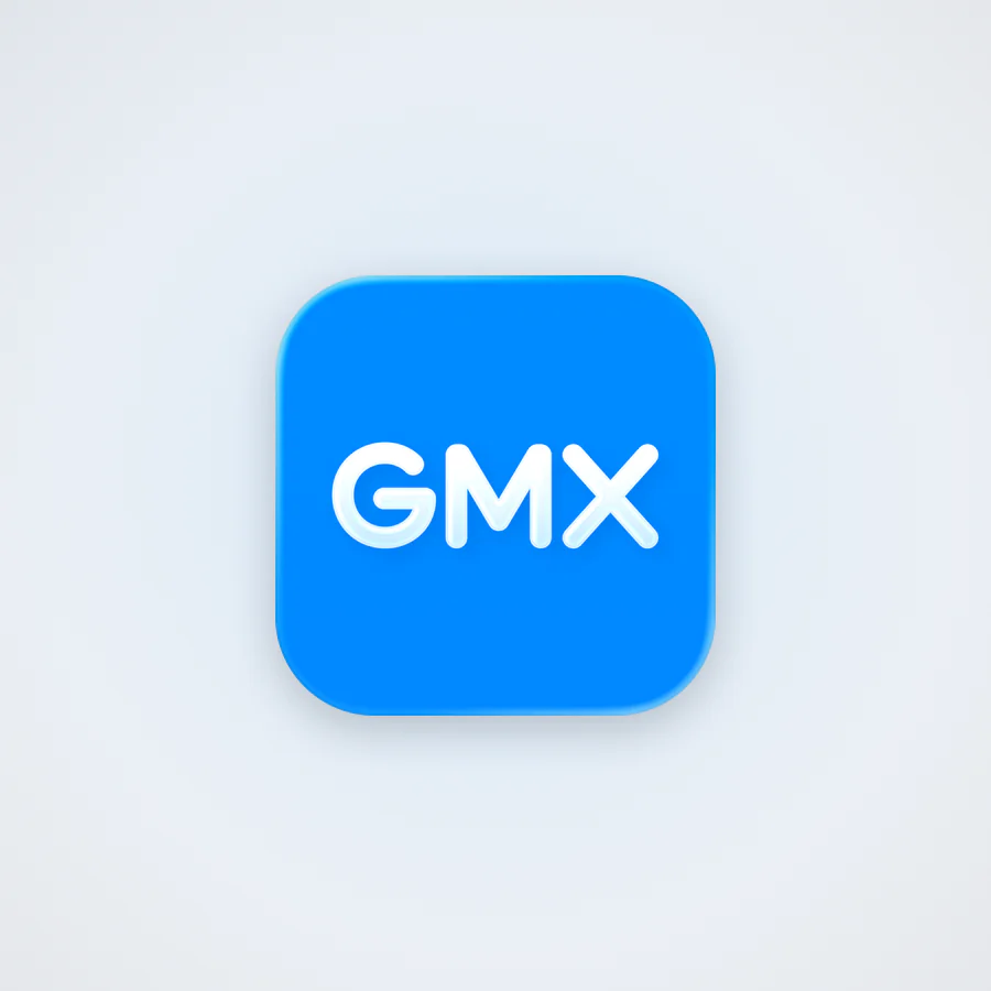 GMX email account (registered 2020–2025) — pack of 2